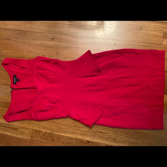 Red Peplum Dress- Bebe - Picture 1 of 2
